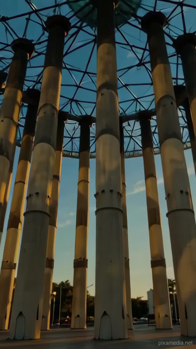 Niemeyer's Celestial Crown - Architecture & Interior AI stock